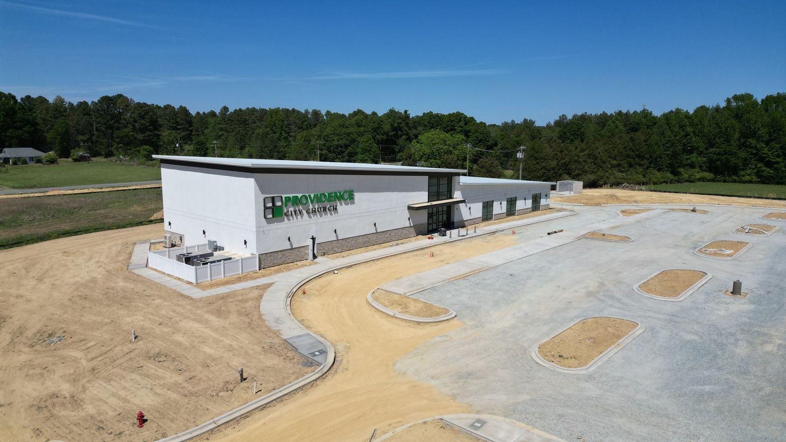Site progress, paving stage